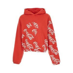 Erl Men Red Hoodie Erl X Coca Cola In Cotton Man